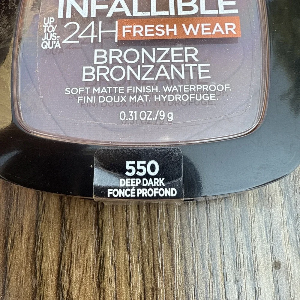 L'Oreal Infallible 24H Soft Matte Bronzer‎ #550 Deep Dark Waterproof 2-PACK